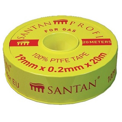 Фум стрічка SANTAN для газу PROFI 19 мм * 0,2 мм * 20 м