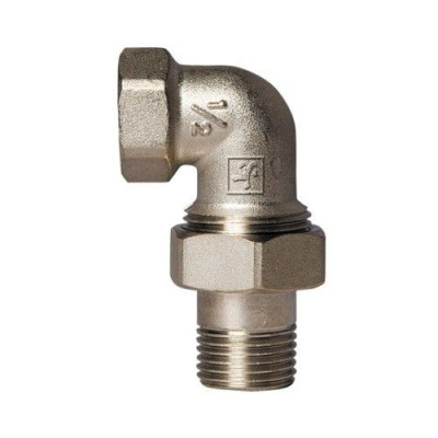 Сгон-американка SANTAN 1/2" угловой стандарт, никелированный.