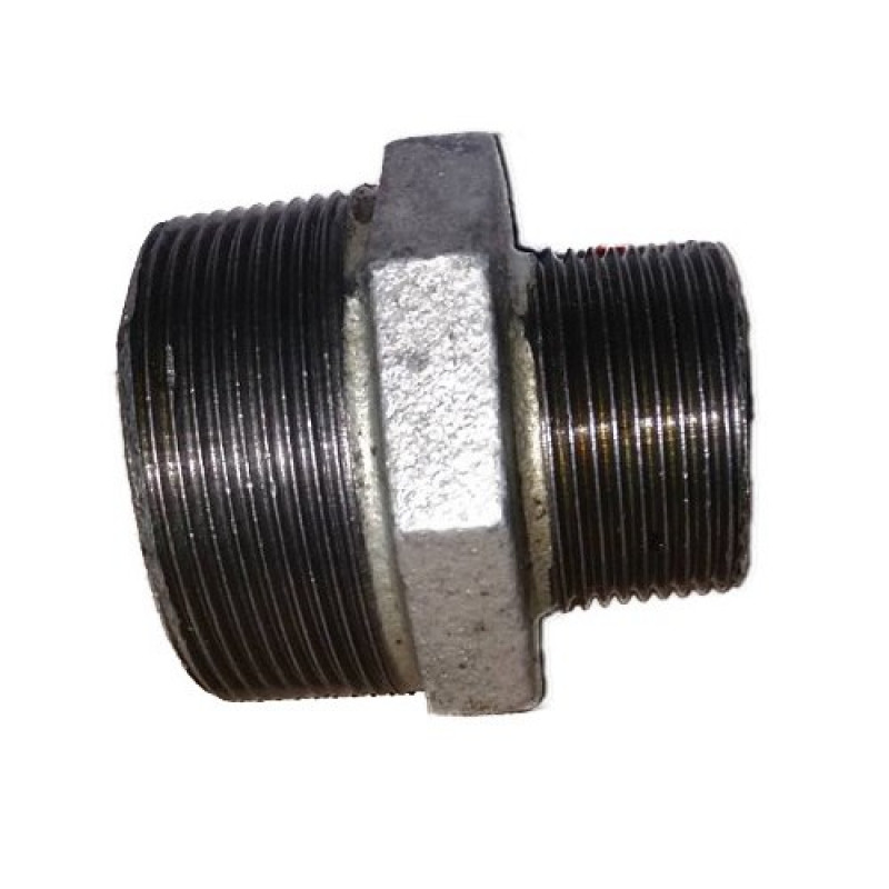 Ніпель чавунний WIANGI 1-1/2"х3/4" (40н * 20н) AQ, оцинкований