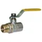 Кран кульовий для газу SANTAN 605, 1/2 " внутрішній-зовнішній, жовта ручка