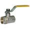 Кран шаровый для газа SANTAN 600, 1/2" внутренний – внутренний, желтая ручка