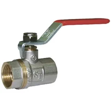 Кран шаровый для воды SANTAN 605, 1 1/2" внутренний –  внутренний, красная ручка