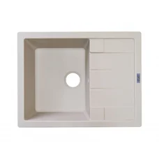 Мойка для кухни ARGO Stella 645х495х200 айвори, с отверстием для смесителя