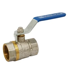 Кран шаровый для воды SANTAN 600, 1/2" внутренний –  внутренний, синяя ручка