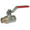 Кран шаровый для воды SANTAN Professional 605, 1/2" наружный-внутренний, красная ручка