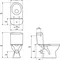 Компакт CERSANIT MERIDA MR011, 3/6, нижний, горизонтальный, с сиденьем полипроп. антибактер.