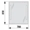 Зеркало JIKA CLEAR 70х81 см с подсветкой (H4557351731441)
