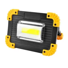 LED Прожектор светодиодный поисковый фонарь  L811-20W-COB+1W, ЗУ micro USB с Power Bank