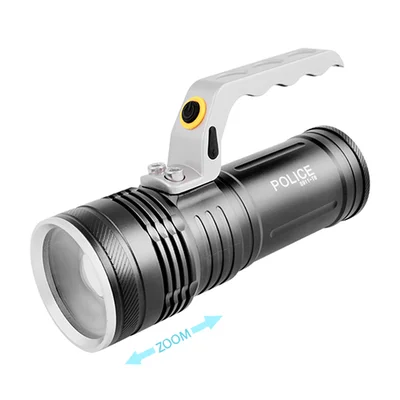 Фонарь ручной переносной Police  S911-XPE, ЗУ 220V/12V, 2x18650, zoom, Box