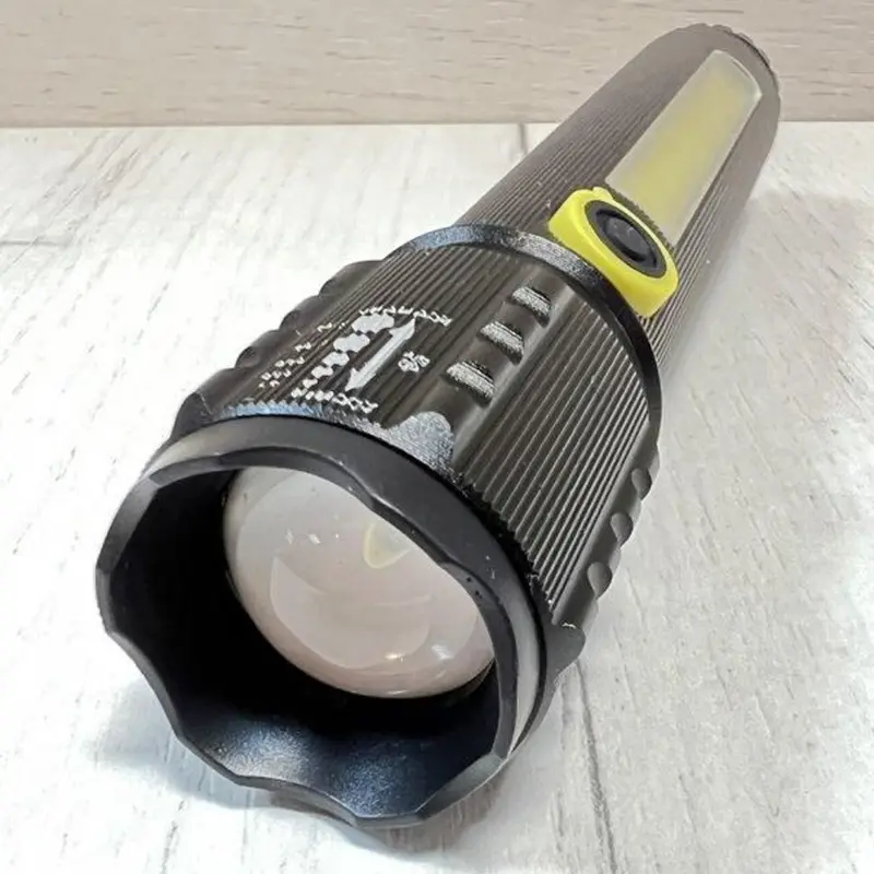 Ліхтарик ручний компактний Police C71/C81-P50+COB Li-Ion акумулятор, металевий, чорний Ліхтарик ручний компактний Police C71/C81-P50+COB Li-Ion акумулятор, металевий, чорний