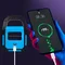 Фонарь кемпинг переносной HB-9707A-1LED+COB+LED, power bank, Li-Ion аккумулятор, солнечная батарея, ЗУ microUSB