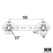 PP-R Комплект для смесителя настенный 20х1/2''внутренний, Wavin