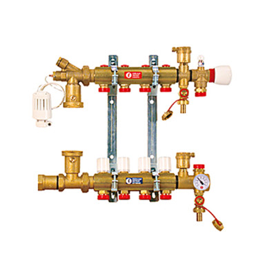 Збірний колекторний вузол для систем теплої підлоги 1" X 18/12 Giacomini (R557Y012)