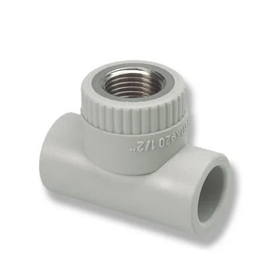 PP-R Тройник с металлической внутренней резьбой 1/2”x20мм, Wavin 