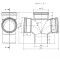 Крестовина для внутренней канализации DN 100/100/100 x 87° Ostendorf Skolan (335900-05)