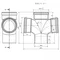Хрестовина для внутрішньої каналізації DN 100/100/100 x 87° Ostendorf Skolan (335900-05)