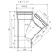 Трійник каналізаційний DN 110/110 x 45° Ostendorf Skolan (335200-05)