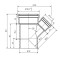 Тройник канализационный DN 110/58 x 45° Ostendorf Skolan (335220-05)
