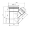 Тройник канализационный DN 110/58 x 45° Ostendorf Skolan (335220-05)