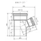 Тройник канализационный DN 110/58 x 67° Ostendorf Skolan (335320-05)