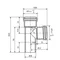 Тройник канализационный DN 58/58 x 87° Ostendorf Skolan (332400-05)