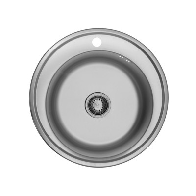 Одночашева кухонна мийка з нержавійки AISI 201 WAL-S510-18-08V