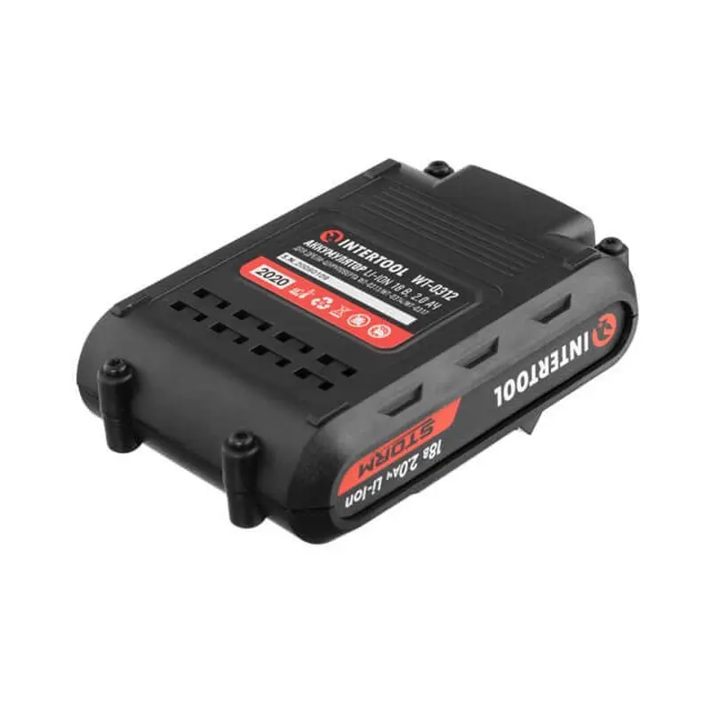 Акумулятор Li-Ion 18 В 2.0 Аг для дриля-шурупокрута WT-0314/WT-0313/WT-0317 INTERTOOL WT-0312 Акумулятор Li-Ion 18 В 2.0 Аг для дриля-шурупокрута WT-0314/WT-0313/WT-0317 INTERTOOL WT-0312