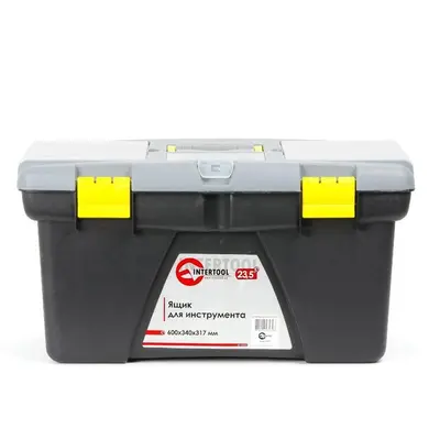Ящик для інструменту 23.5" 600*340*317мм INTERTOOL BX-0323 Ящик для інструменту 23.5" 600*340*317мм INTERTOOL BX-0323