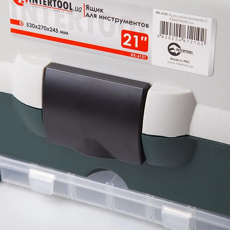 Ящик для інструментів 21" 530*270*245 мм INTERTOOL BX-6121 Ящик для інструментів 21" 530*270*245 мм INTERTOOL BX-6121