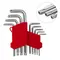 Набір ключів Г-подібних TORX з отвором 9 шт, Т10-Т50, CrV INTERTOOL HT-0604
