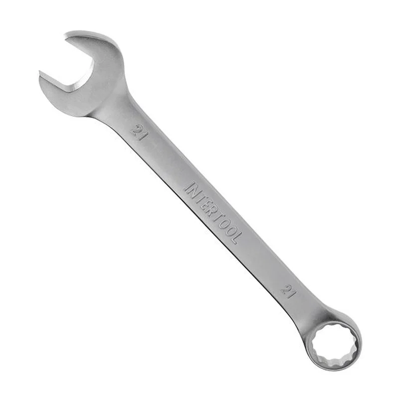 Ключ комбінований 21 мм CrV INTERTOOL HT-1221