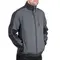 Куртка SOFTSHELL темно сіро-чорна, тришарова, тканина - стрейч 300 GSM 100D, з водо- і вітрозахистом, розмір S INTERTOOL SP-3131