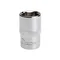 Головка шестигранна 1/2" 17*38 мм CrV INTERTOOL ET-0017