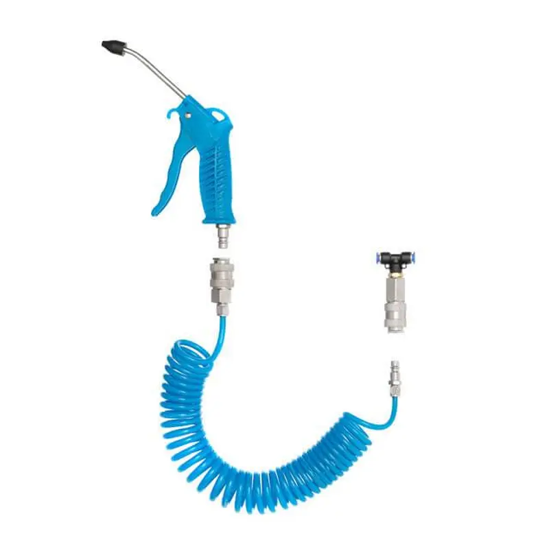 Набір для продування кабіни вантажних авто: пістолет, шланг поліуретановий 5 м 6*4 мм, трійник на шланг 6 мм; на швидкороз'ємних з'єднаннях INTERTOOL PT-1506 Набір для продування кабіни вантажних авто: пістолет, шланг поліуретановий 5 м 6*4 мм, трійник на шланг 6 мм; на швидкороз'ємних з'єднаннях INTERTOOL PT-1506