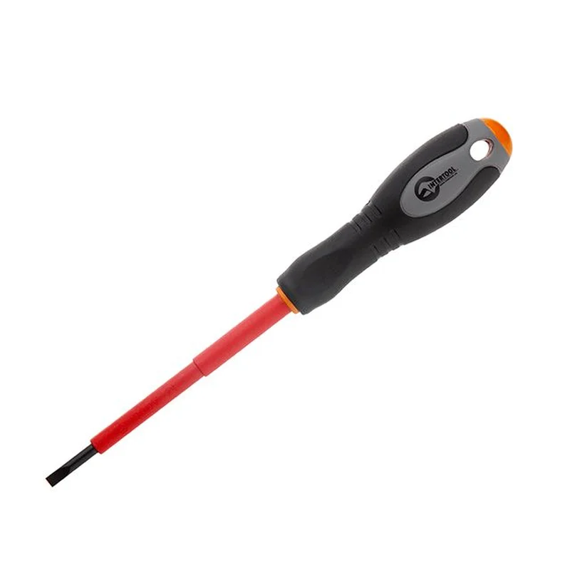 Викрутка шліцьова ізольована 0.5*3 мм, 75 мм, 1000 В INTERTOOL VT-3203