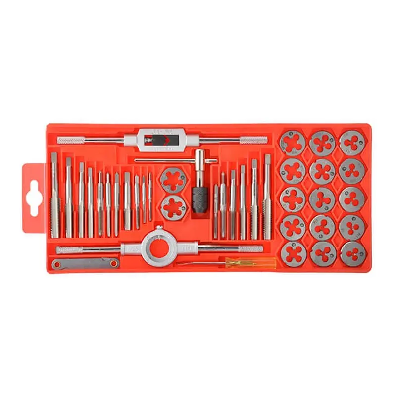 Набір плашок M3-M12 та мітчиків M3-M12, 40 од. INTERTOOL SD-8040 Набір плашок M3-M12 та мітчиків M3-M12, 40 од. INTERTOOL SD-8040