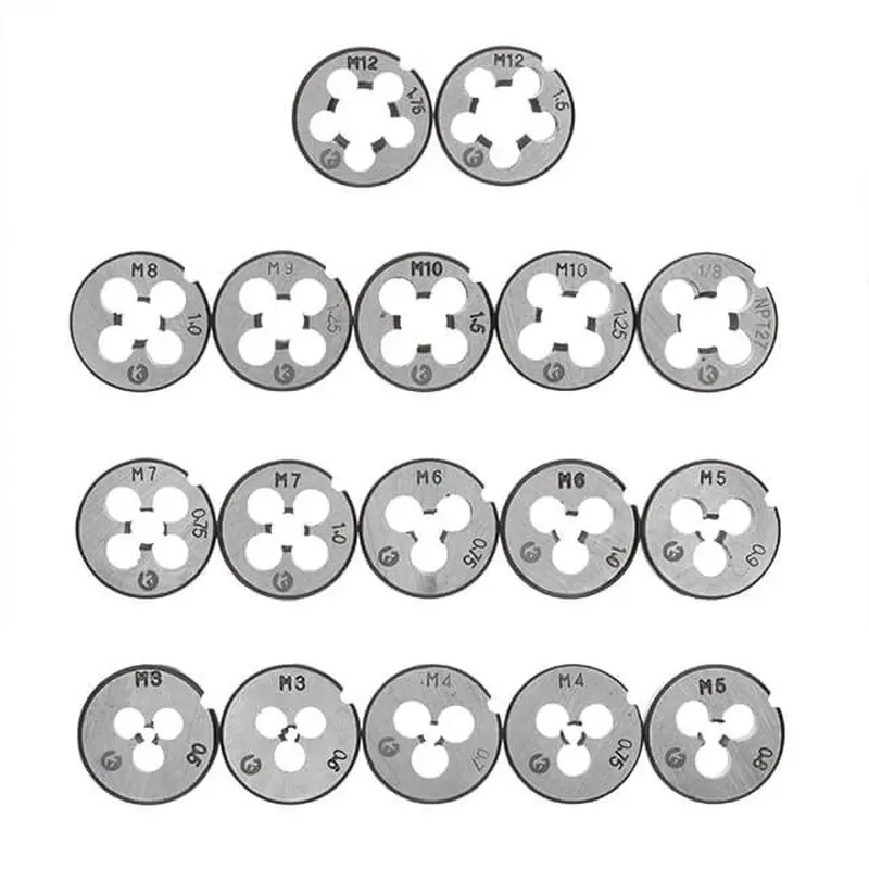 Набір плашок M3-M12 та мітчиків M3-M12, 40 од. INTERTOOL SD-8040 Набір плашок M3-M12 та мітчиків M3-M12, 40 од. INTERTOOL SD-8040