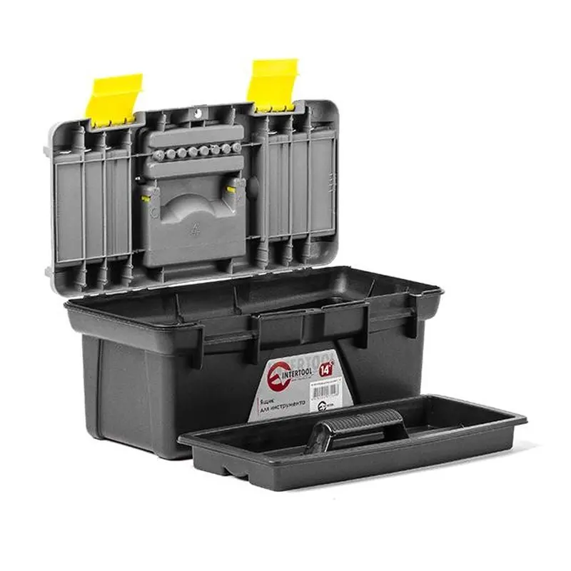 Ящик для інструменту 14" 355*182*153 мм INTERTOOL BX-0314 Ящик для інструменту 14" 355*182*153 мм INTERTOOL BX-0314