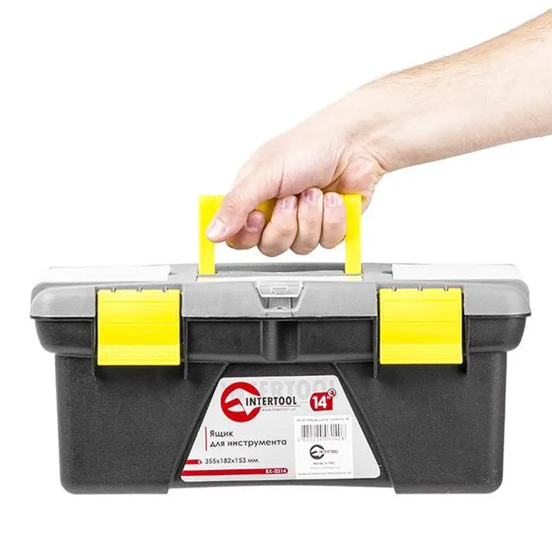 Ящик для інструменту 14" 355*182*153 мм INTERTOOL BX-0314 Ящик для інструменту 14" 355*182*153 мм INTERTOOL BX-0314