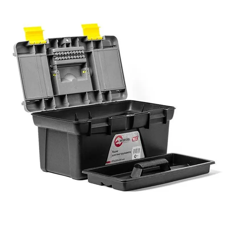 Ящик для інструменту 18.5" 472*250*224 мм INTERTOOL BX-0318 Ящик для інструменту 18.5" 472*250*224 мм INTERTOOL BX-0318