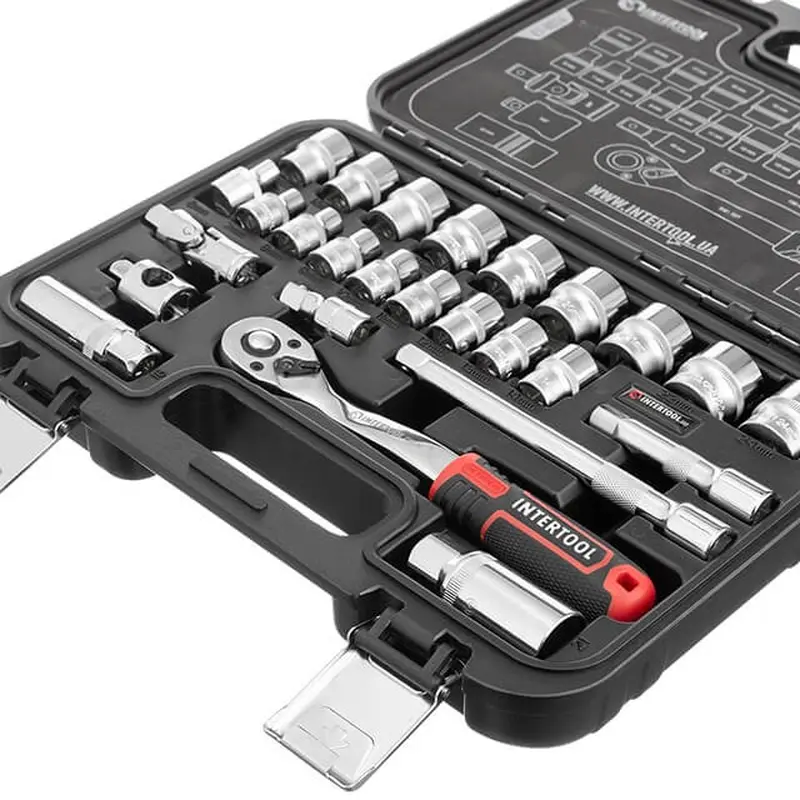 Набір інструментів 3/8", 26 од., Cr-V STORM INTERTOOL ET-8026 Набір інструментів 3/8", 26 од., Cr-V STORM INTERTOOL ET-8026