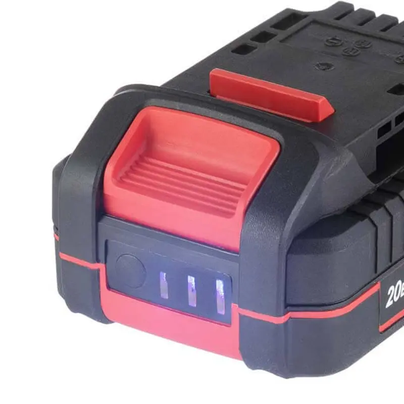Акумулятор 20 В, Li-ion, 2.0 Аг, індикатор рівня заряду INTERTOOL WT-0340 Акумулятор 20 В, Li-ion, 2.0 Аг, індикатор рівня заряду INTERTOOL WT-0340