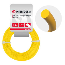 Лiска для тримера "коло", 1.6 мм x 15 м INTERTOOL DT-2301