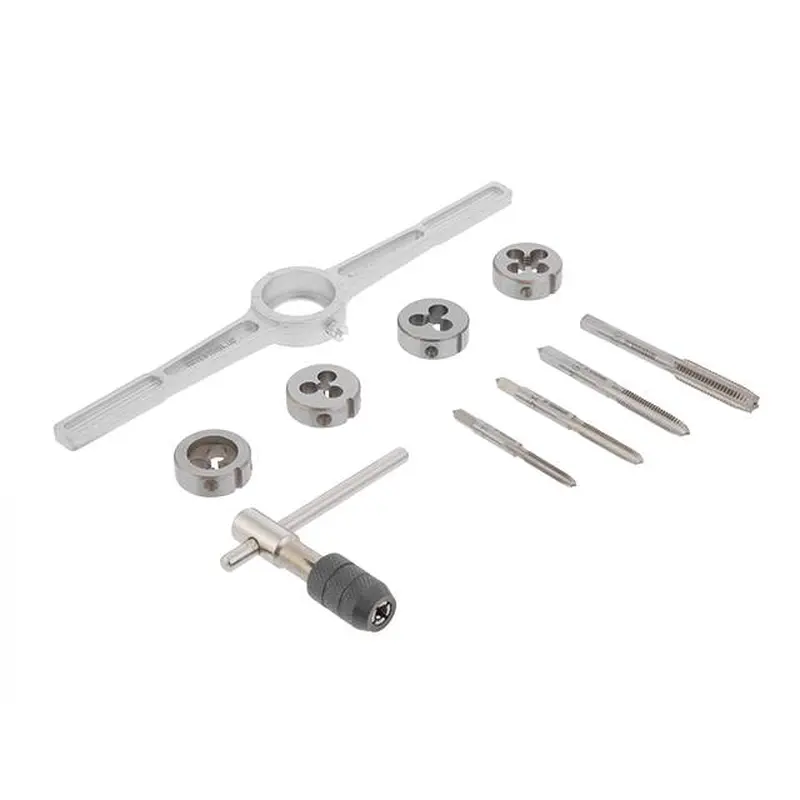 Набір плашок M4-M8 і мітчиків M4-M8, 10 од. INTERTOOL SD-8025 Набір плашок M4-M8 і мітчиків M4-M8, 10 од. INTERTOOL SD-8025