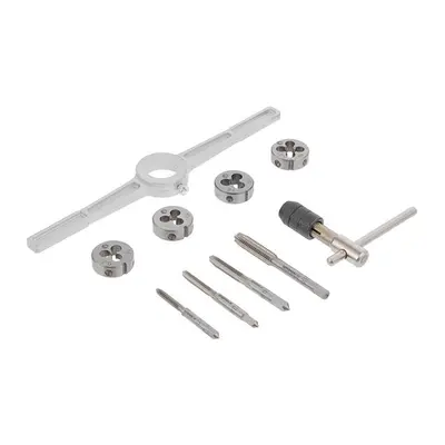 Набір плашок M4-M8 і мітчиків M4-M8, 10 од. INTERTOOL SD-8025 Набір плашок M4-M8 і мітчиків M4-M8, 10 од. INTERTOOL SD-8025