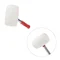 Киянка гумова 680 г, 80 мм, бiла гума, металева ручка INTERTOOL HT-0235