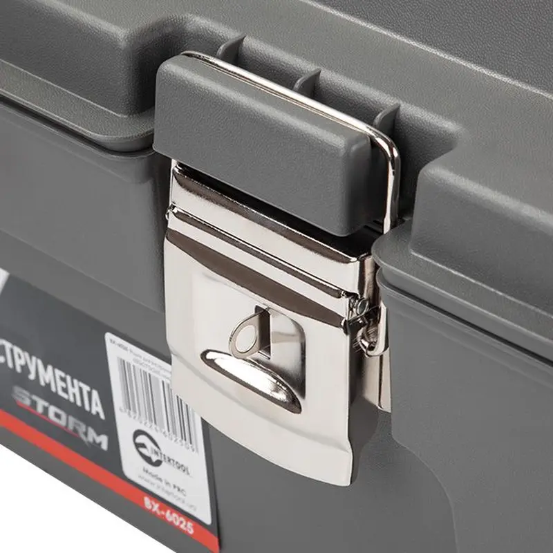 Ящик для інструментів з металевими замками 25.5" 650*275*265 мм INTERTOOL BX-6025 Ящик для інструментів з металевими замками 25.5" 650*275*265 мм INTERTOOL BX-6025