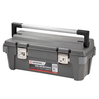 Ящик для інструментів з металевими замками 25.5" 650*275*265 мм INTERTOOL BX-6025 Ящик для інструментів з металевими замками 25.5" 650*275*265 мм INTERTOOL BX-6025