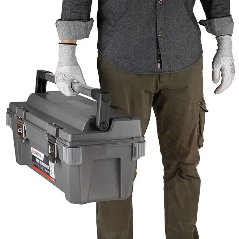 Ящик для інструментів з металевими замками 25.5" 650*275*265 мм INTERTOOL BX-6025 Ящик для інструментів з металевими замками 25.5" 650*275*265 мм INTERTOOL BX-6025