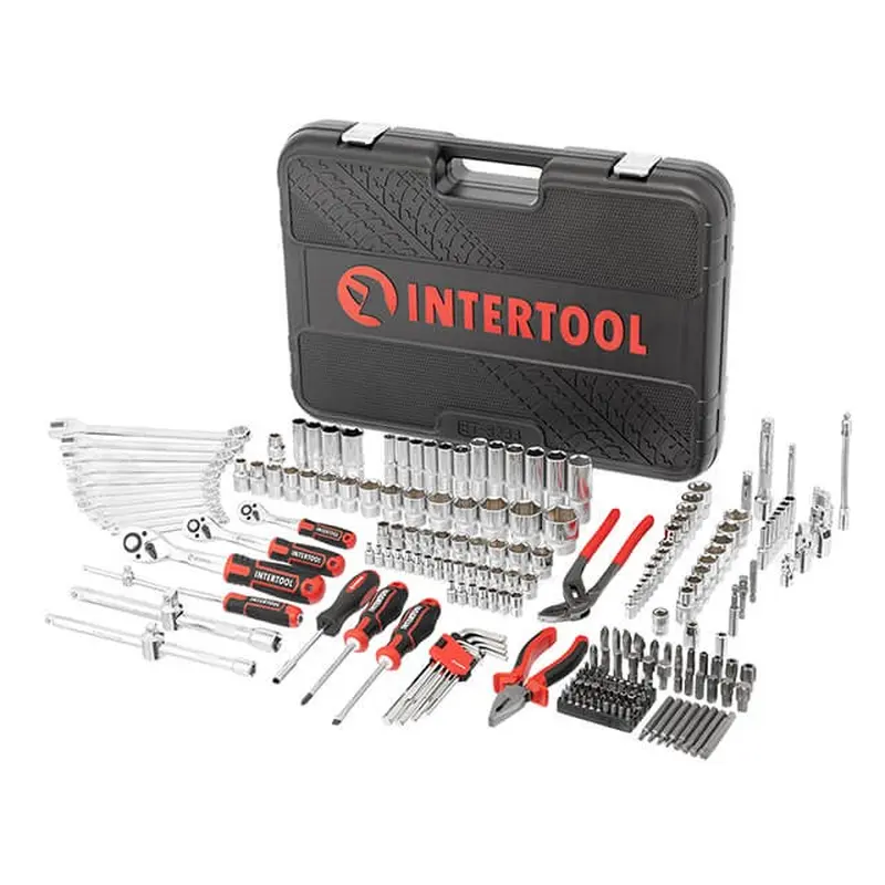 Набір інструментів 1/2" & 3/8" & 1/4", 233 од., Cr-V STORM INTERTOOL ET-8233 Набір інструментів 1/2" & 3/8" & 1/4", 233 од., Cr-V STORM INTERTOOL ET-8233